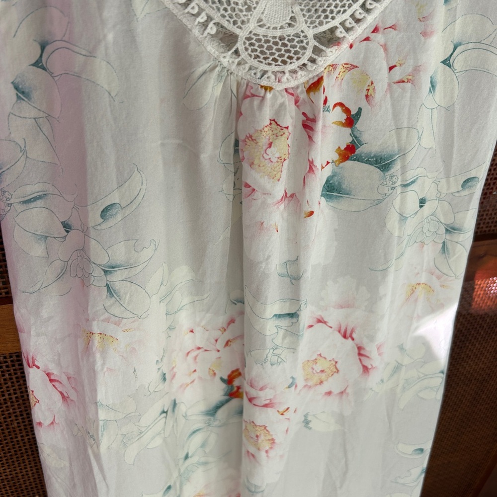 Papinelle Floral Lace Sleep Gown Floral Excellent condition Small - Picture 6 of 9